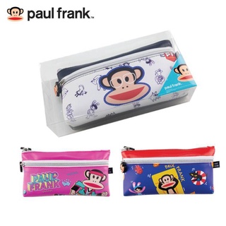 กระเป๋าดินสอ Paul Frank 2 ซิป (ด้านหน้า-ด้านบน) PF-1001  ขนาด 11 x 20.5 ซม. มี 3 สีให้เลือก ลิขสิทธิ์แท้ !! จำนวน 1 ใบ