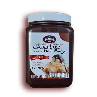 Juniper Chocolate Topping Hot Fudge 1.2 KG. จูนิเปอร์ ช็อกโกแลต ท็อปปิ้ง ฮ็อท ฟัดจ์ 1.2 กิโลกรัม