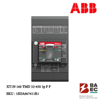 ABB เบรกเกอร์ XT1N 160 TMD 32-450 3p F F