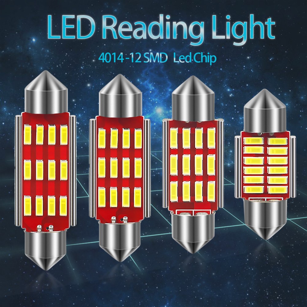 แถบแขวน-31mm-36mm-39mm-41mm-c5w-canbus-36mm-4014-12smd-โคมไฟเพดานรถยนต์-12v-ไฟป้ายทะเบียนไม่มีข้อผิดพลาด-โคมไฟเพดานภายในรถยนต์ไฮบริดขายส่ง