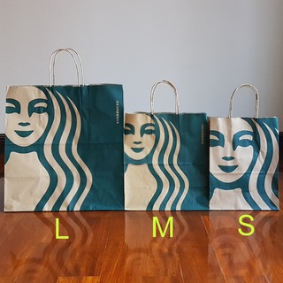 ภาพหน้าปกสินค้า🔥Sale🔥 ถุง กระดาษ สตาร์บัคส์ ไซส์ S x 10ใบ, M x 10ใบ, L x 5ใบ Starbucks Paper Bag ที่เกี่ยวข้อง