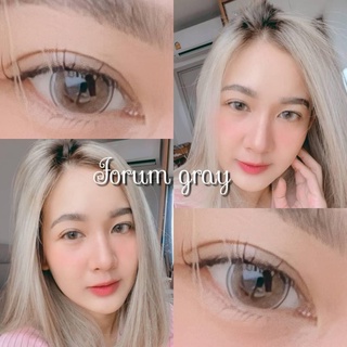 Bigeye Lovely lens Forum Gray/Brown บิ้กอาย คอนแทคเลนส์ฟอรั่ม สีเทา/น้ำตาล (ค่าสายตาปกติ)