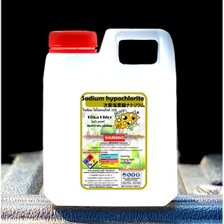 1Liter โซเดียม ไฮโปคลอไรต์ 10% คลอรีนน้ำ sodium hypochlorite