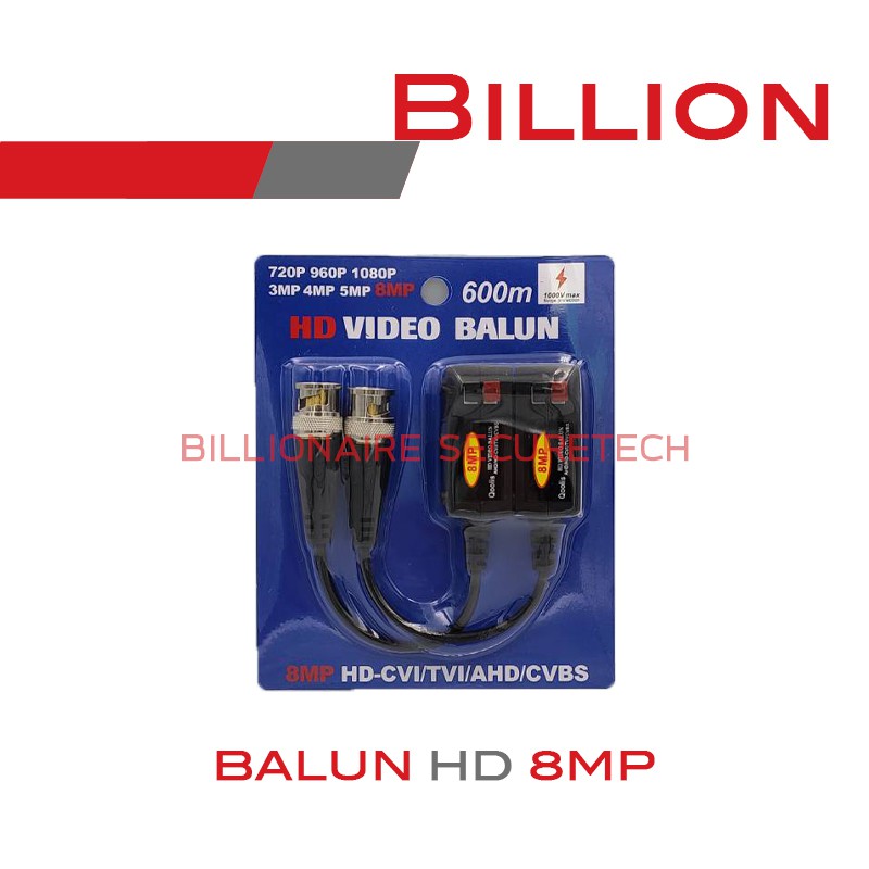 ภาพหน้าปกสินค้าHD VIDEO BALUN 8 MP รองรับกล้องความละเอียดสูงสุด 8 ล้านพิกเซล BY BILLIONAIRE SECURETECH จากร้าน billionaire_securetech บน Shopee