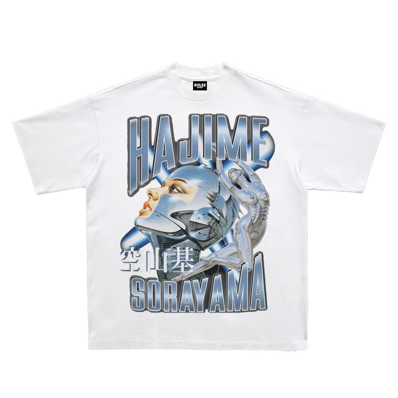 เสื้อยืดโอเวอร์ไซส์rulee-hajime-sorayama-kongshanji-เสื้อยืดแขนสั้น-พิมพ์ลายแอนิเมชั่น-สไตล์ฮิปฮอป-วินเทจs-3xl