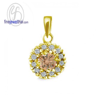 Finejewelthai-จี้ซิทริน-ซิทริน-จี้พลอย-พลอยประจำเดือนเกิด-Citrine-Pendant-Birthstone-P1081ct00e