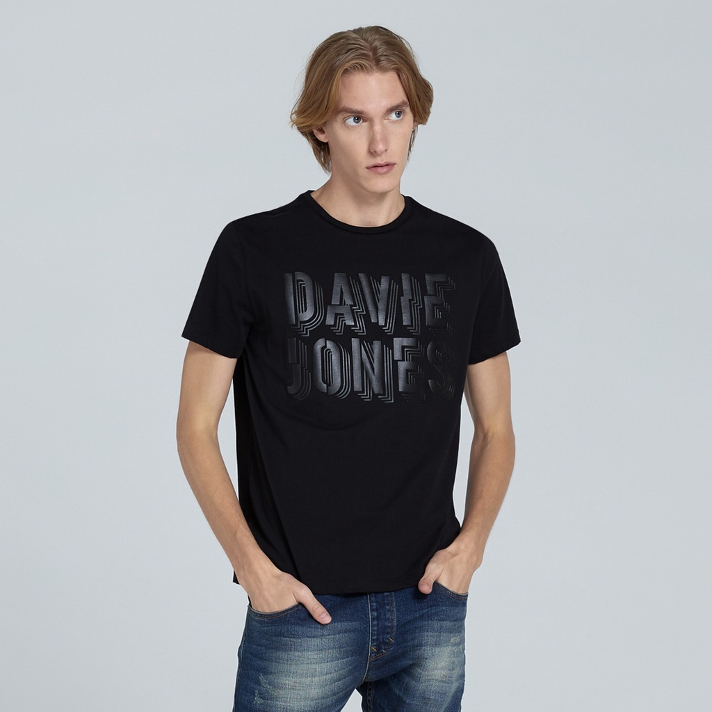 hh-davie-jones-เสื้อยืดพิมพ์ลาย-สีกรม-graphic-print-t-shirt-in-navy-wa0065nv-เสื้อยืดผ้าฝ้าย