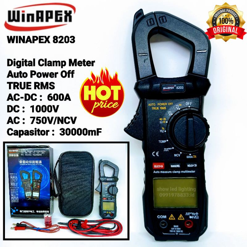 winapex-8203-digital-clamp-meter-มัลติมิเตอร์ดิจิตอล-คลิปแอมป์-แค้มป์มิเตอร์-มิเตอร์วัดไฟดิจิตอล