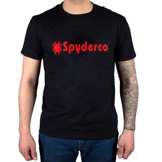 เสื้อยืดสีขาวGILDAN พร้อมส่ง เสื้อยืดแขนสั้น ผ้าฝ้าย 100% พิมพ์ลาย Spyderco ขนาดใหญ่ สําหรับผู้ชายS-4XL