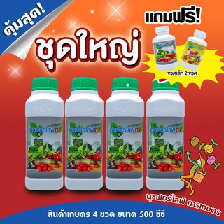 นุชฟอร์ไลฟ์1 ชุดใหญ่ 4 ขวด 500 ซีซี แถม 2 ขวดเล็ก อาหารเสริมพืช, สินค้าเกษตร, บำรุงพืช, ปุ๋ย