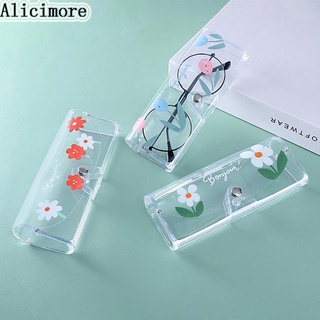 สินค้า Alicimore กล่องแว่นตา PVC แบบใส น่ารัก ป้องกัน แฟชั่น สําหรับเดินทาง
