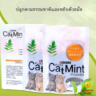 Chokchaistore ผงแคทนิป &amp; ผงมาทาทาบิ ซองซิบ "พลาสติก"  ของแท้ 100% โรยของเล่นแมว 5g (พร้อมส่ง) Catnip