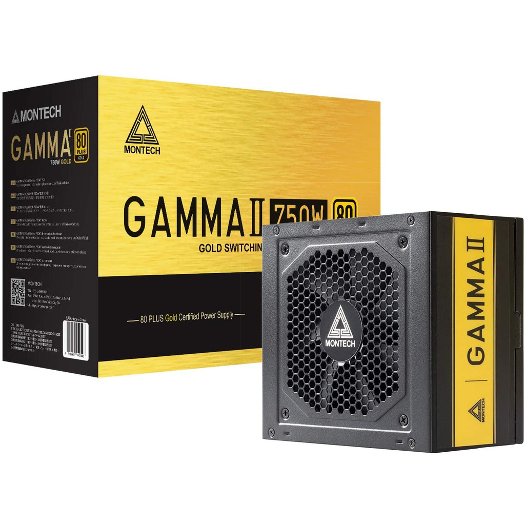 PSU Montech Gamma II Power Supply 750W 80+ Gold Certified Full Japanese