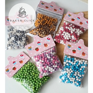 สินค้า เม็ดน้ำตาลตกแต่งเค้ก Sprinkles ขนาด 35g. หลายแบบ