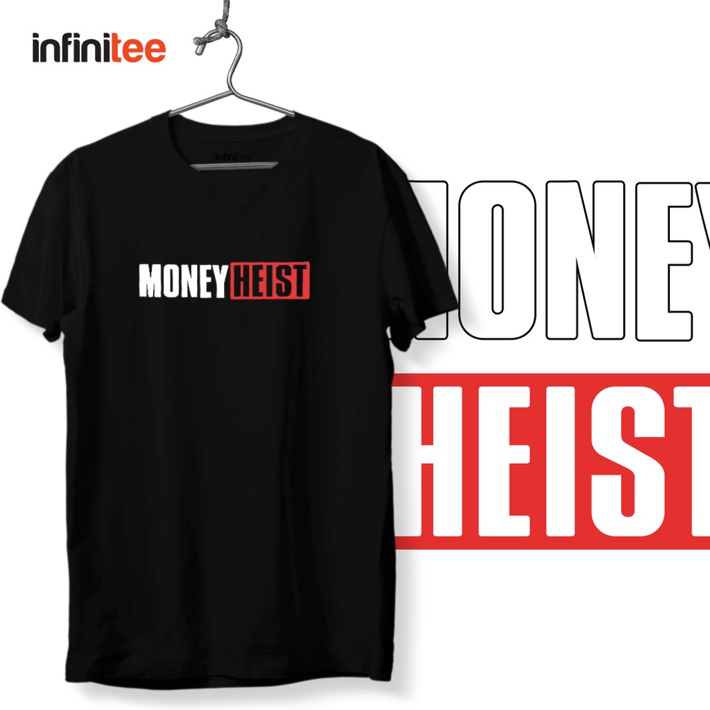 ไม่มีที่สิ้นสุด-money-heist-netflix-shirt-in-black-เสื้อยืด-สำหรับผู้ชาย-women-unisex-t-shirt-mnl