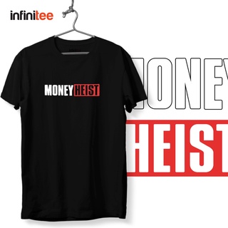 ไม่มีที่สิ้นสุด Money Heist Netflix Shirt in Black  เสื้อยืด  สำหรับผู้ชาย Women Unisex T shirt MNL