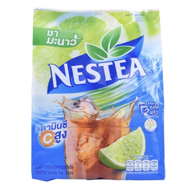 tha-shop-2x18ซอง-nestea-เนสที-ชารสเลมอนปรุงสำเร็จ-ชามะนาว-ชาเนสทีผง-lemon-tea-3in1-ชาผงปรุงสำเร็จ-เครื่องดื่มชามะนาว