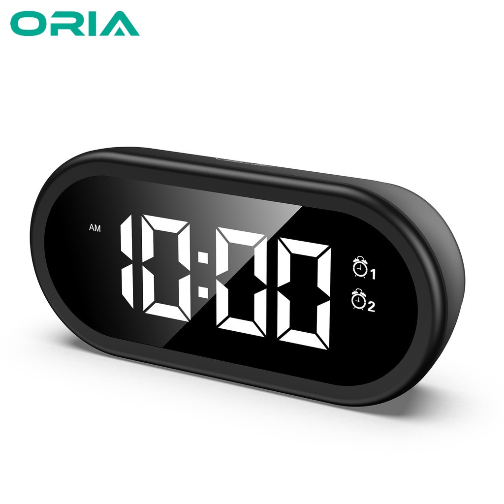 oria-นาฬิกาปลุกดิจิทัล-led-ควบคุมด้วยเสียง-ชาร์จ-usb-พร้อมฟังก์ชั่นเลื่อนปลุก-2-กลุ่ม