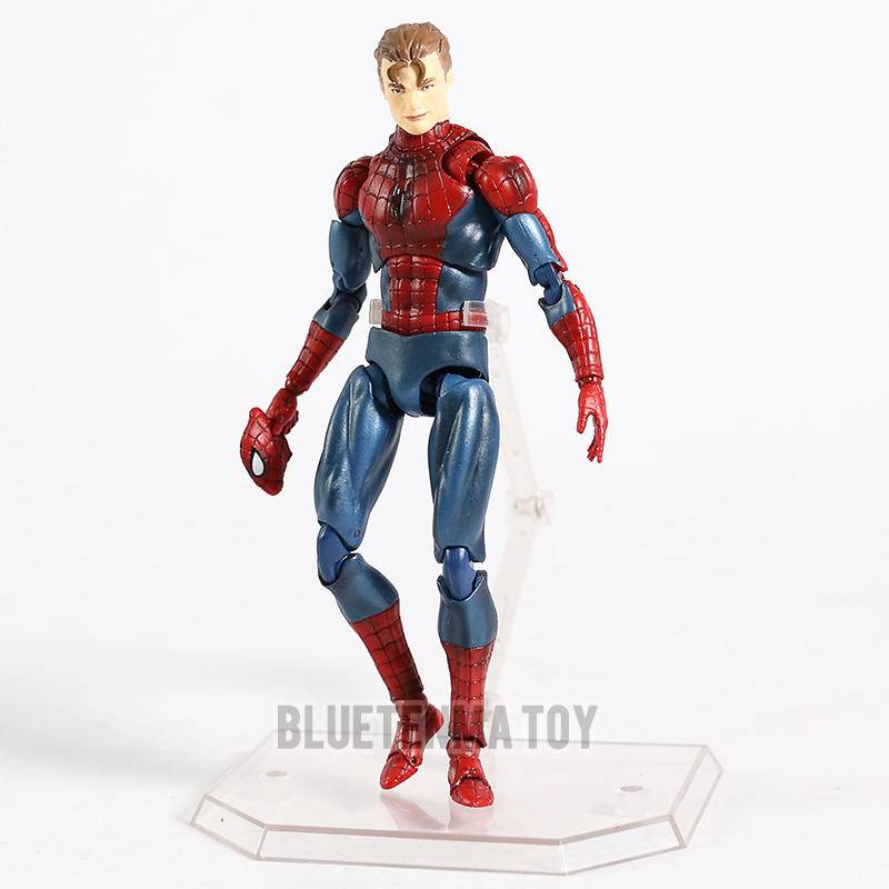 โมเดลฟิกเกอร์-marvel-mafex-avengers-075-spider-man-maf075-the-amazing-spider-man-pvc-ของเล่นสําหรับเด็ก