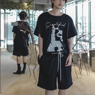 เสื้อยืดผ้าฝ้ายพิมพ์ลายคลาสสิก Morning   QCLOTH เสื้อ Oversize พร้อมส่ง!! ลาย Lost mind tshirt cotton oversize SML