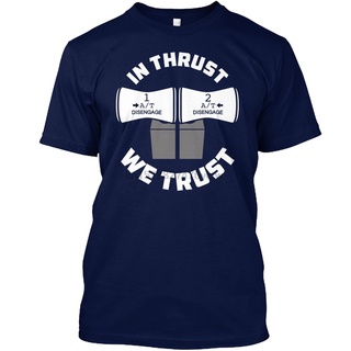[S-5XL] เสื้อยืด พิมพ์ลาย In Thrust We Trust สไตล์คลาสสิก สําหรับผู้ชาย