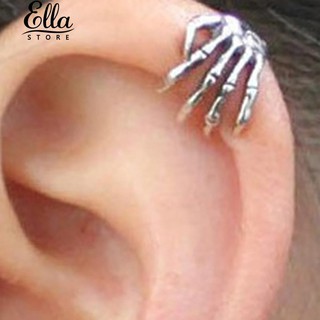 1 Pc Design Skeleton Hand ไม่มีหูข้างหู Backhoes Ear Clip Punk Jewelry
