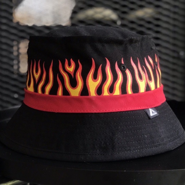 bucket-hat-หมวกบัคเกตสกรีนลายไฟ