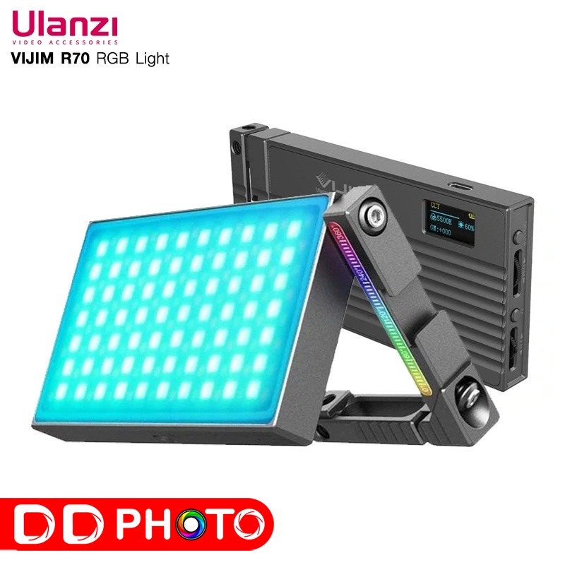 ULANZI VIJIM R70 RGB Video Light ไฟติดหัวกล้อง ปรับแสงไฟ 25008500K