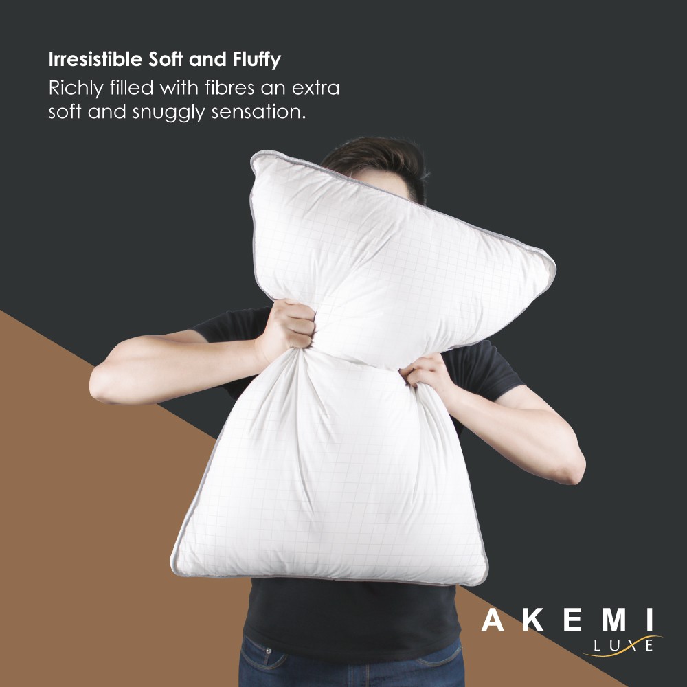 ราคาโปร-akemi-หมอน-หมอนหนุน-ใยสังเคราะห์-luxe-alternative-down-pillow