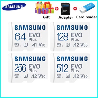 ภาพหน้าปกสินค้าพร้อมส่ง การ์ดหน่วยความจํา EVO Plus Flash Card 512GB 256GB 128GB 64GB 32GB 16GB Micro SD SDHC Samsung Freebies ที่เกี่ยวข้อง