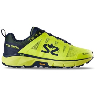 สินค้า รองเท้าวิ่ง เทรล SALMING Trail 6 Men Yellow/Navy ผู้ชาย