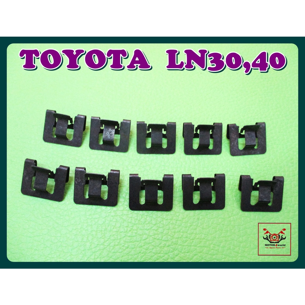 DOOR SEAL DEWATERING LOCKING CLIP STEEL "BLACK" SET Fit For TOYOTA LN30