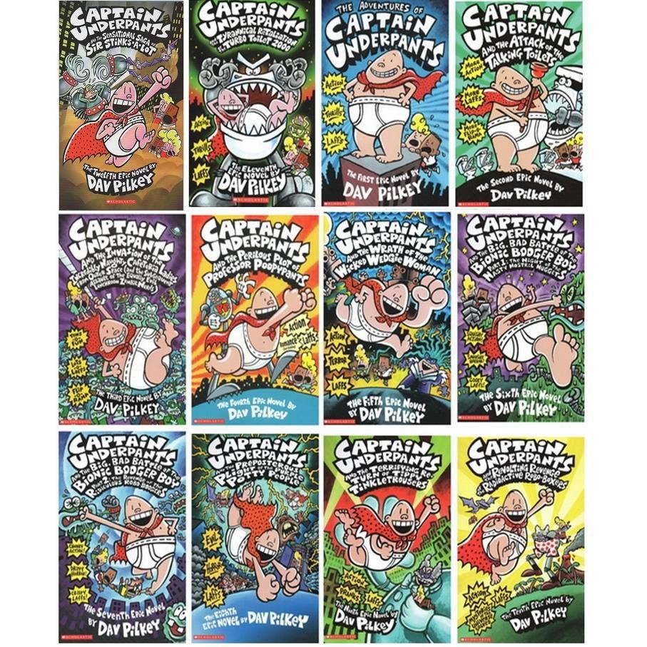 a-book-he-gigantic-collection-of-captain-underpants-english-stories-1-12-books-12-เรื่องในภาษาอังกฤษ