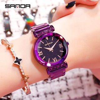 Luxury Brand lady Crystal Watch Women Dress Watch Fashion Rose Gold Quartz Watches Female Stainless Steel Wristwatches 1