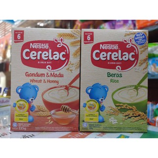 🔥ถูกสุดๆ🔥Nestle Cerelac เนสท์เล่ ซีรีแล็ค 200 -225 กรัม สูตรข้าว/ข้าวสาลี+น้ำผึ้ง