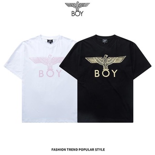 ราคาต่ำสุดBoy เสื้อยืดแขนสั้น ผ้าฝ้าย พิมพ์ลาย แฟชั่นสําหรับผู้ชาย และผู้หญิงS-3XL