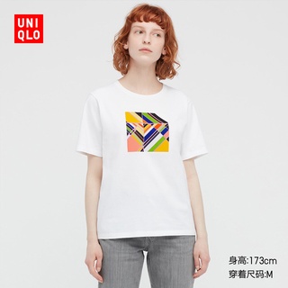 HH Uniqlo Women S (UT) UTGP เสื้อยืดพิมพ์ลาย (แขนสั้น) 424796 UNIQLO cotton