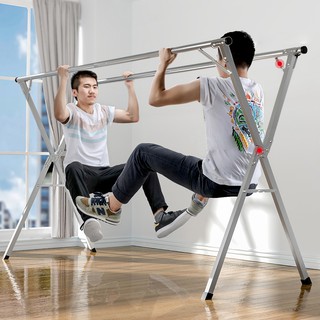 AiHouse  ราวตากผ้าสแตนเลสรุ่น X Drying Rack พับเก็บง่าย ยืดหดได้ 1.2-1.6 เมตร ราวตากผ้า ราวตากผ้าสแตนเลส ราวตากผ้าตัวX