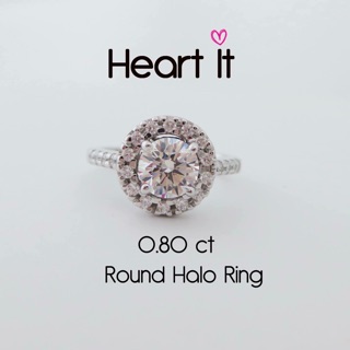 แหวนเงิน Round Halo Ring