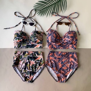 Tropica bikini set ชุดว่ายน้ำผู้หญิง bikini swimsuit