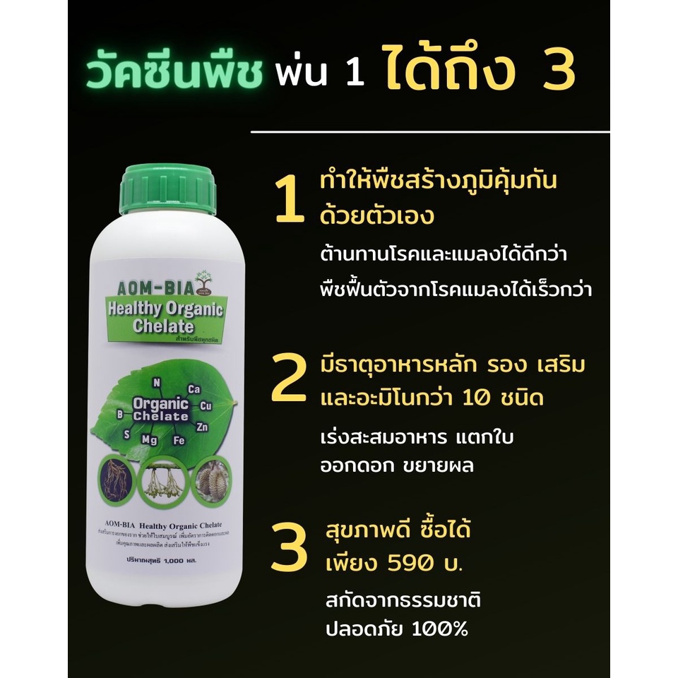 ออมเบี้ย-วัคซีนพืช-ฮอร์โมนพืชและปุ๋ยทางใบ-สกัดจากธรรมชาติ-100-ส่งฟรี