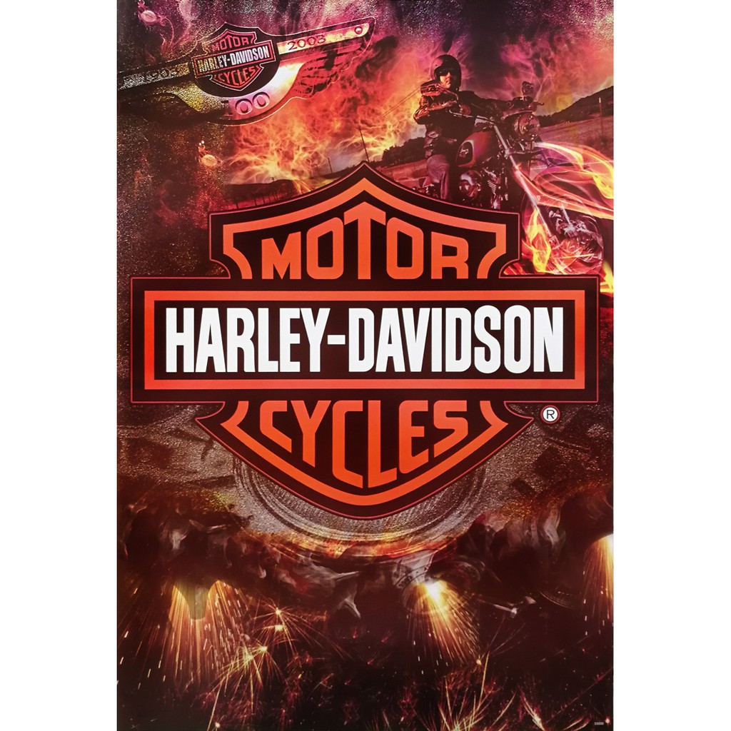 โปสเตอร์-ฮาร์เล่ย์-harley-davidson-ฮาร์ลีย์-เดวิดสัน-ฮาเล่ย์-รถจักรยานยนต์-โปสเตอร์ติดผนัง-ภาพติดผนังสวย-poster-ส่งemsคะ