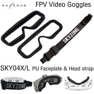 Skyzone SKY04X/L FPV Goggles Head Strap Faceplate Mask PU Pad W/magic Stick Loop Tape for Racing Drone RC Quadcopter Spare Parts