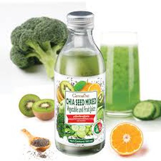 เครื่องดื่มเมล็ดเชีย ผสมน้ำผักและผลไม้รวม 15% (ตรากิฟฟารีน)  Chia Seed Mixed Vegetable and Fruit Juice 15%