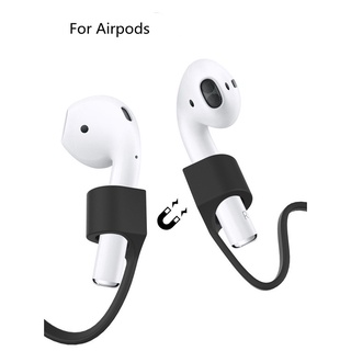 Airpods 1 2 ยางนุ่มป้องกันการสูญหาย เชือกเส้นเล็ก กีฬากลางแจ้ง หูฟัง สายซิลิโคน