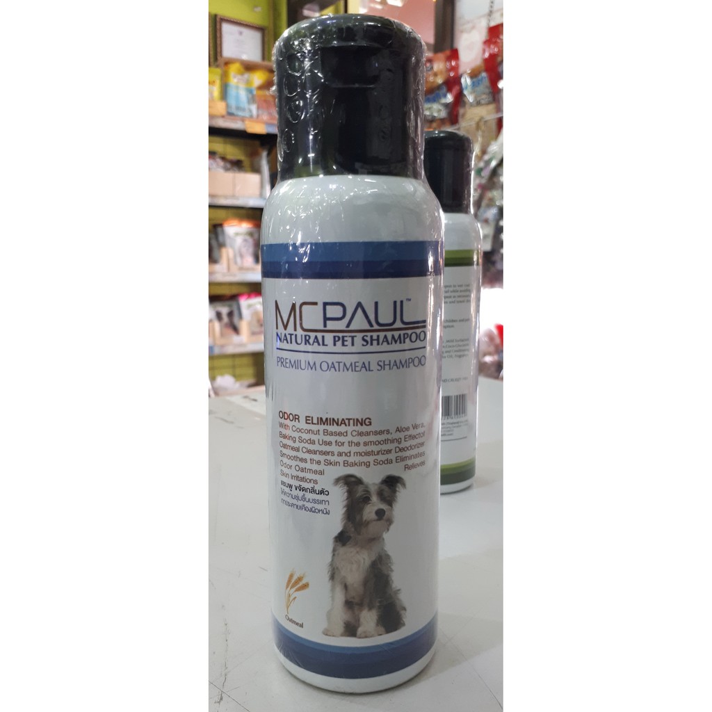 แชมพูขจัดกลิ่นตัวสุนัข McPaul Premium Oatmeal Shampoo 365ml. Shopee
