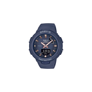 CASIO นาฬิกาข้อมือผู้หญิง BABY-G รุ่น BSA-B100-2ADR วัสดุเรซิ่น สีฟ้า