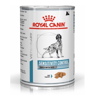 Royal Canin อาหารสุนัข สูตรSensitivity Control Duck With Rice ชนิดเปียกสำหรับสุนัขที่มีภาวะภูมิแพ้อาหาร420g(12unit)08011