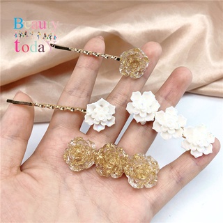 #Limited Deal# Fashion Hair Accessories Simple Women Plastic Rose Flower Hair Clip