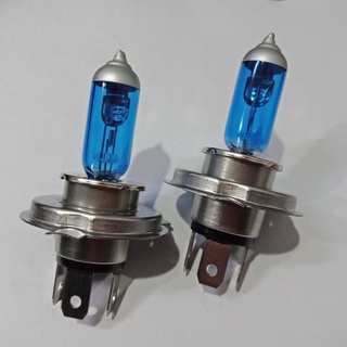 หลอดไฟหน้า ฮาโลเจน H4 Halogen headlamp bulb แสงสีขาว-ใส 12V H4 6000K  55w-120w